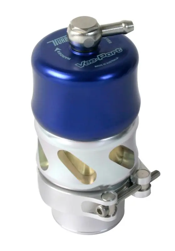 Turbosmart BOV Vee PRO Port - Blue - 2002–2021 Subaru WRX / STI / 2004–2007 Forester XT / 2005–2007 Legacy GT / Outback XT
