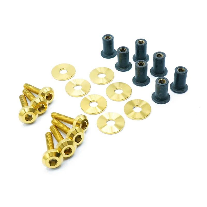 Titanium Hardware Radiator Shroud Kit - 2023-2026 Toyota GR Corolla