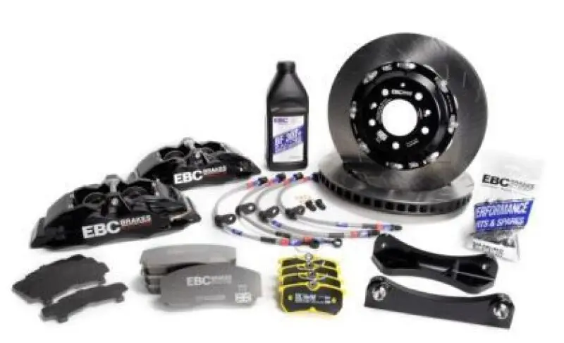 EBC Racing Black Apollo-6 Calipers 355mm Rotors Front Big Brake Kit - 2023-2026 Toyota GR Corolla 1.6T