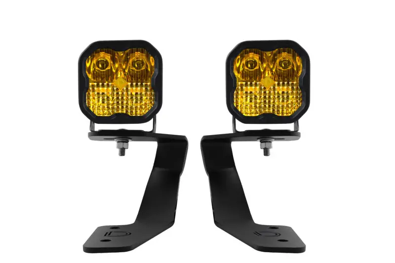 Diode Dynamics Sport SS3 LED Ditch Light Kit - Yellow Combo - 2018-2021 Subaru Crosstrek