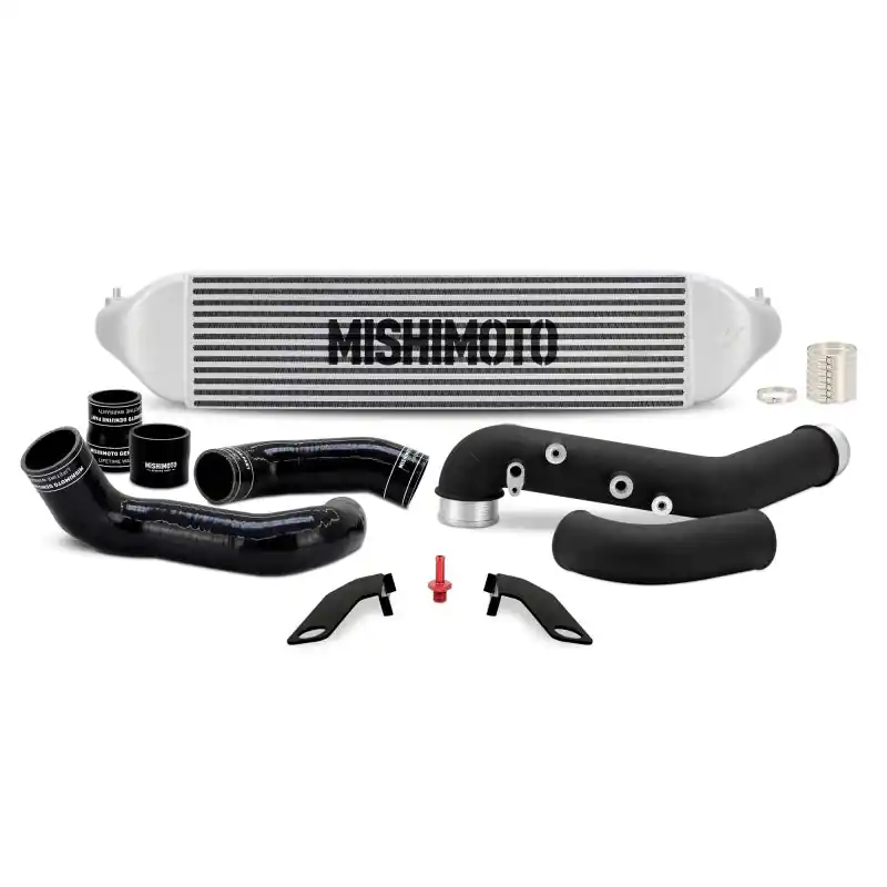 Mishimoto Intercooler Kit w/Pipes - Silver Intercooler/Black Pipes - 2023-2026 Honda Civic Type-R