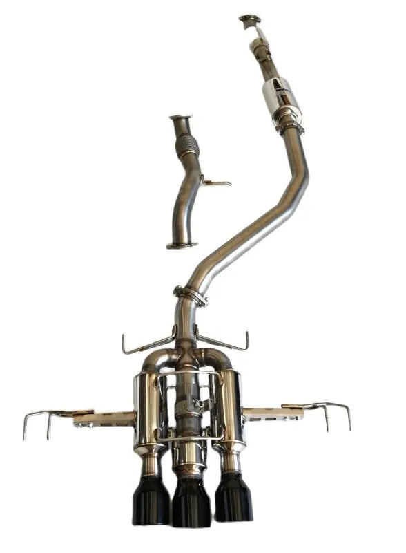 Invidia R400 Single Layer Black Tip Catback (Non Polish Pipe) - 2023-2026 Honda Civic Type-R (FL5)