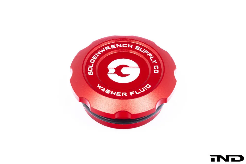 Goldenwrench Blackline Performance Washer Fluid Cap, Edition Red - 2023-2026 Toyota GR Corolla