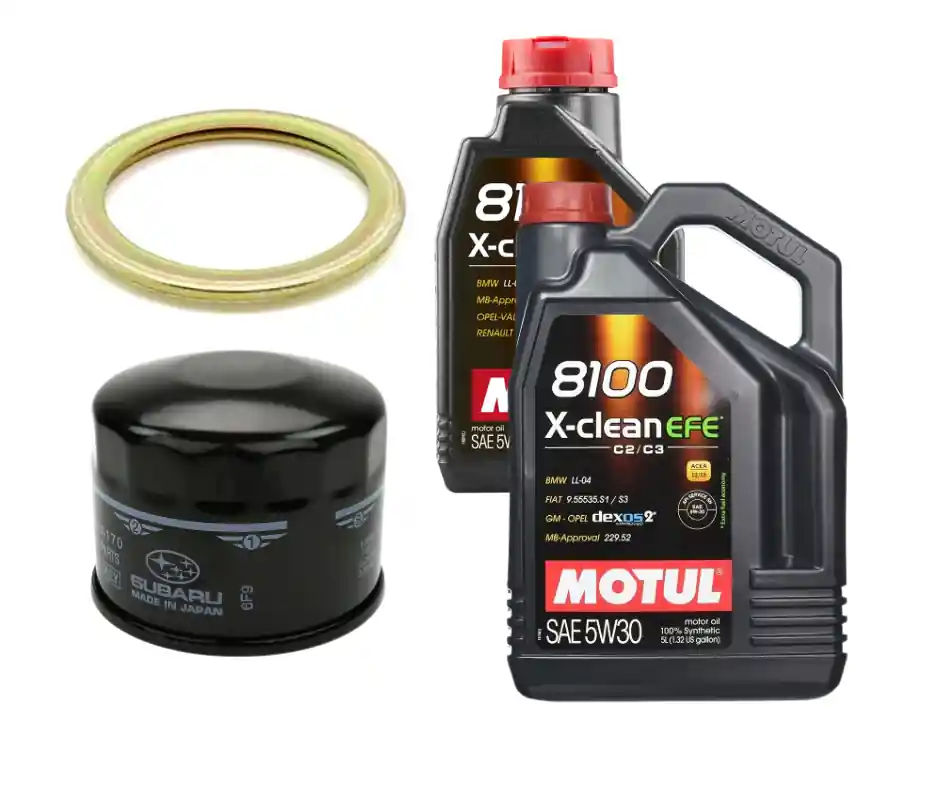 Motul 8100 X-Clean EFE Oil Change Kit, 5W30 - 2015-2021 Subaru WRX