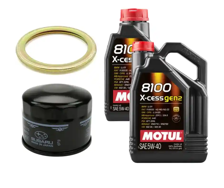Motul 8100 X-Cess Gen2 Oil Change Kit, 5W40 - 2015-2021 Subaru WRX