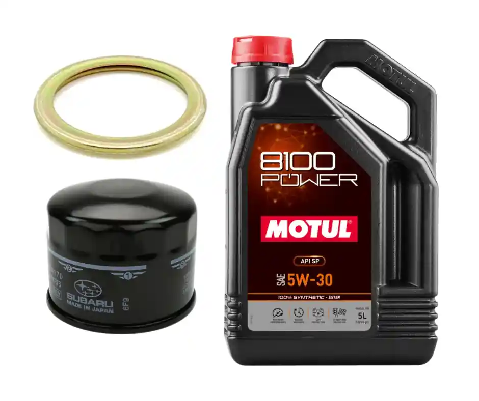 Motul 8100 Power Oil Change Kit, 5W30 - 2022-2026 Subaru WRX
