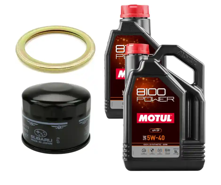 Motul 8100 Power Oil Change Kit, 5W40 - 2015-2021 Subaru WRX