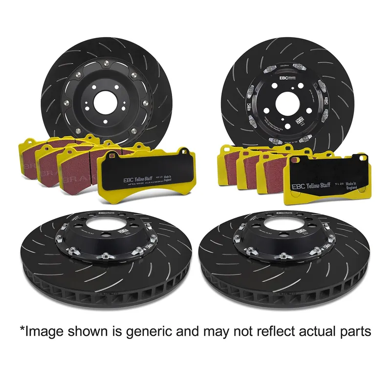 EBC Racing Stage 26 Yellowstuff Pad/SG Front Rotor Kit -2017-2026 Honda Civic Type-R