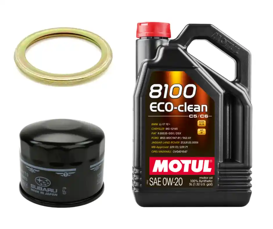 Motul 8100 Eco-Clean Oil Change Kit, 0W20 - 2022-2026 Subaru BRZ / Toyota GR86
