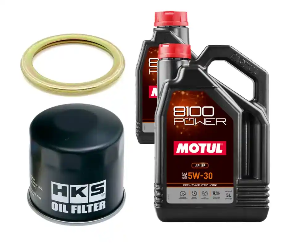 Motul 8100 Power Oil Change Kit - HKS Filter, 5W30 - 2013-2020 Subaru BRZ / Toyota GT86 & FR-S