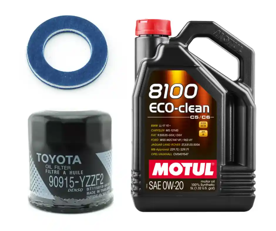 Motul 8100 Eco-Clean Oil Change Kit, 0W20 - 2023-2026 Toyota GR Corolla