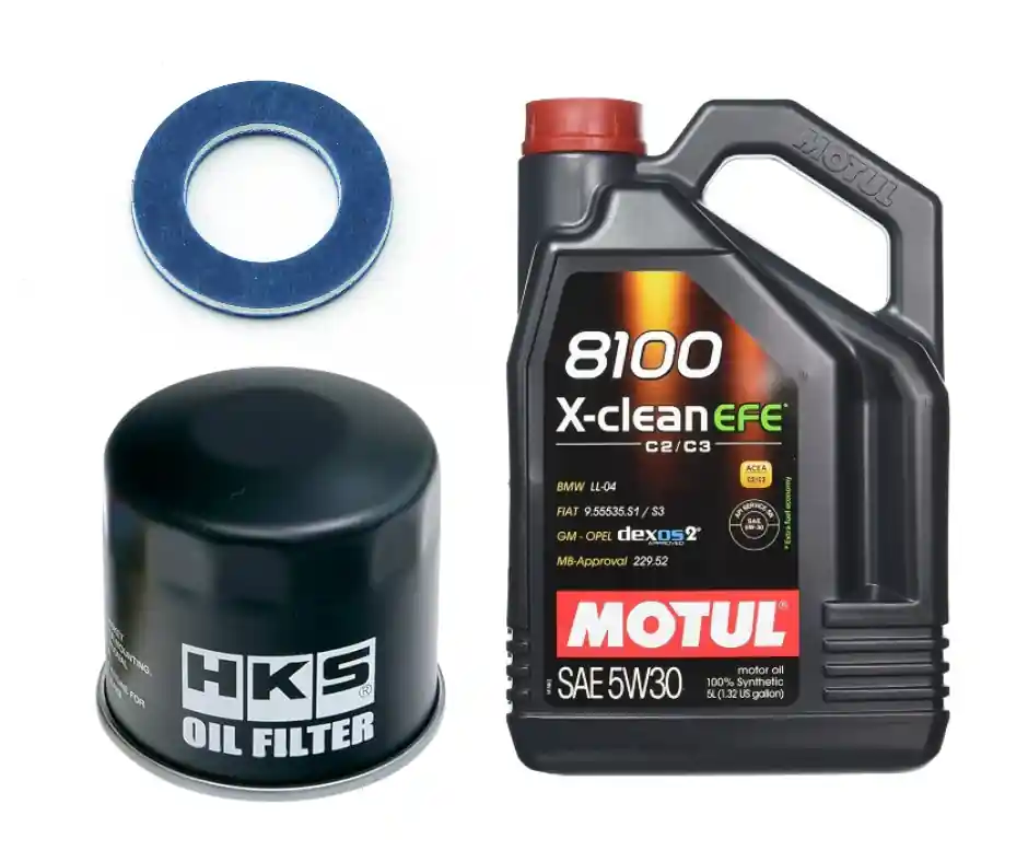 Motul 8100 X-Clean EFE Oil Change Kit - HKS Filter, 5W30 - 2023-2026 Toyota GR Corolla