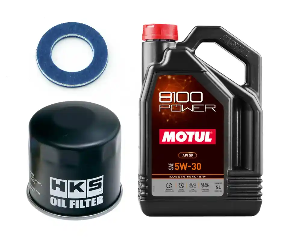 Motul 8100 Power Oil Change Kit - HKS Filter, 5W30 - 2023-2026 Toyota GR Corolla