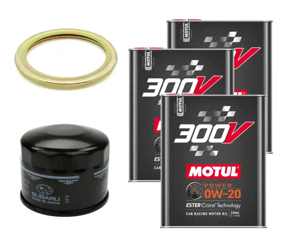Motul 300V Oil Change Kit, 0W20 - 2022-2026 Subaru WRX
