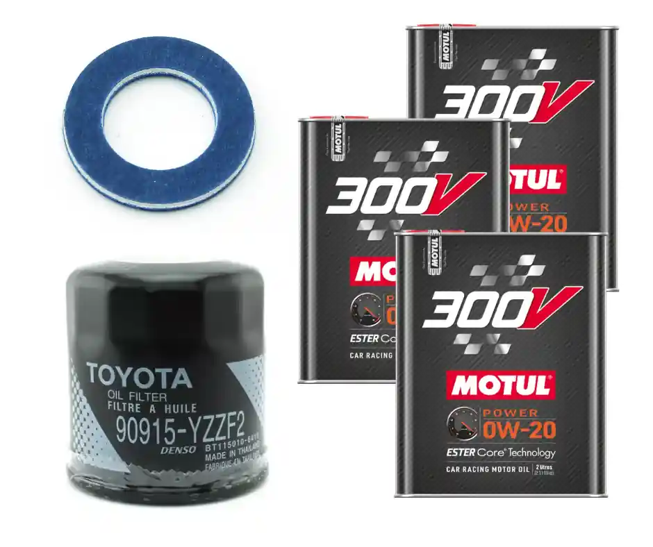 Motul 300V Oil Change Kit, 0W20 - 2023-2026 Toyota GR Corolla