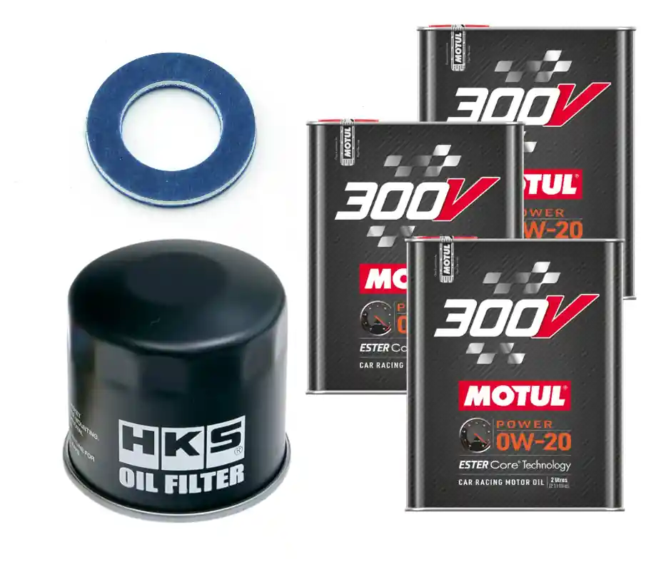 Motul 300V Oil Change Kit - HKS Filter, 0W20 - 2023-2026 Toyota GR Corolla