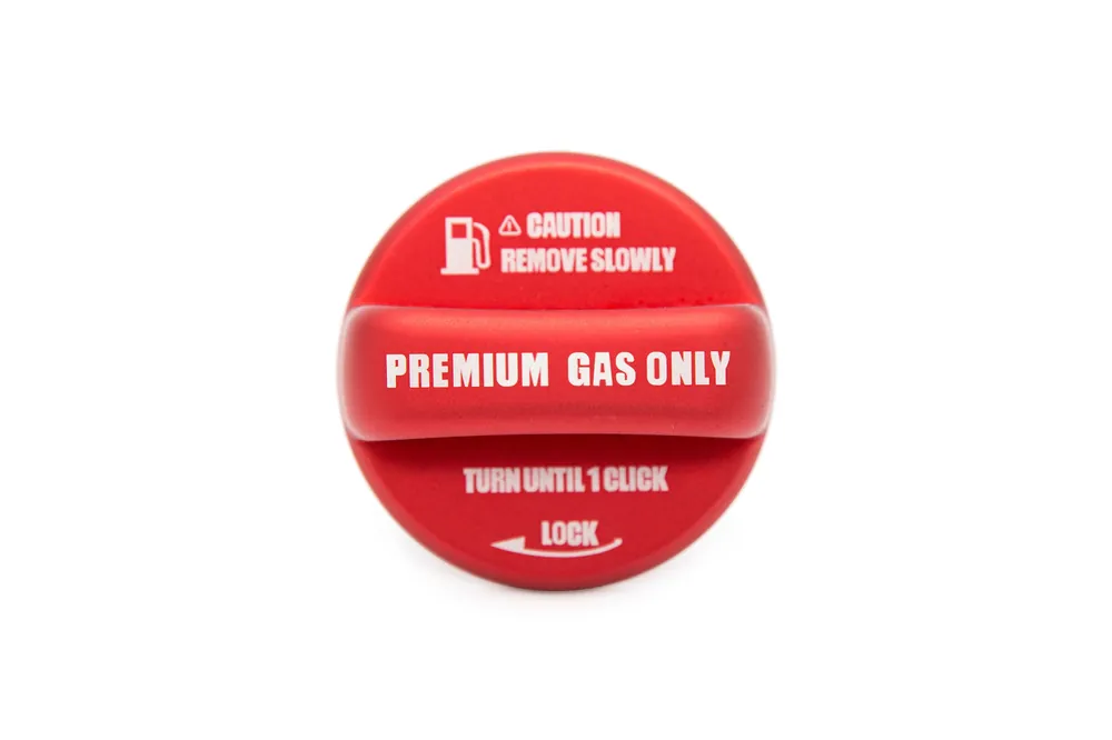 OLM Anodized Red Fuel Cap Cover - 15+ WRX / STI, 13+ FT86, 13+ Crosstrek, 14+ Forester, 12+ Impreza,
