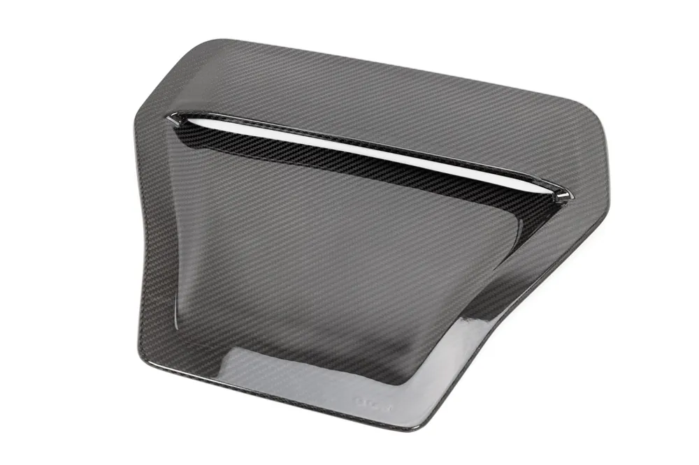 OLM LE Carbon Fiber Hood Scoop Cover - 2017 - 2021 Honda Civic Type R