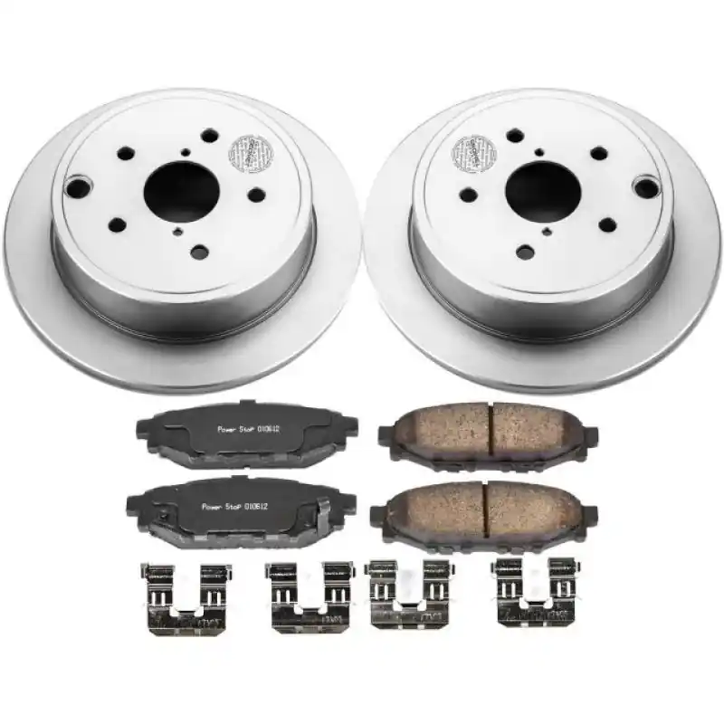 Power Stop Rear Z17 Evolution Geomet Coated Brake Kit - 2015-2019 Subaru WRX
