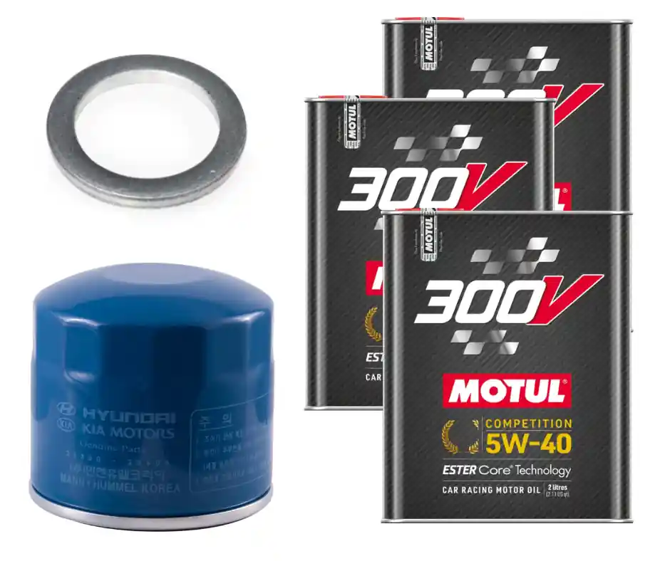 Motul 300V Custom Oil Change Kit, 5W40 - 2022-2026 Hyundai Elantra N