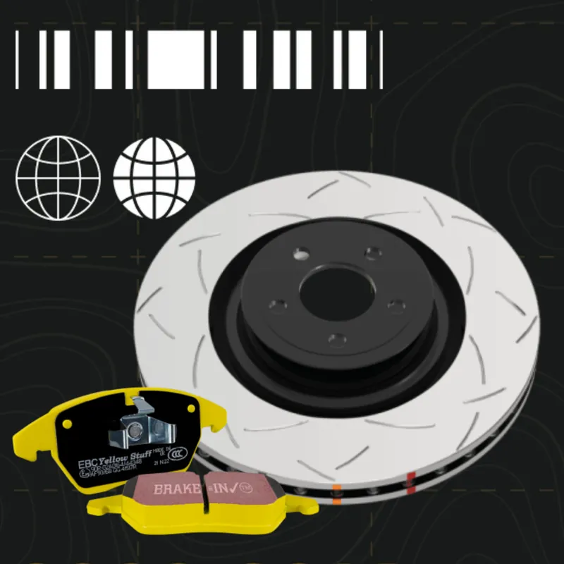 EBC Yellowstuff Pad and DBA 4000 Slotted Rotor Rear Kit - 2023-2026 Toyota GR Corolla