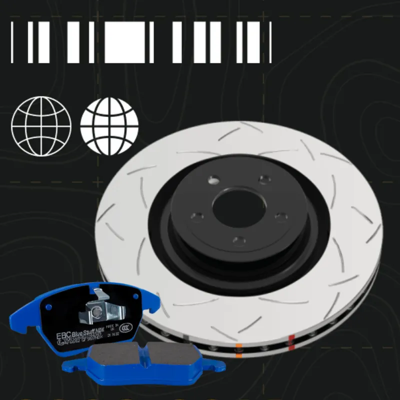 EBC Bluestuff Pad and DBA 4000 Slotted Rotor Rear Kit - 2023-2026 Toyota GR Corolla