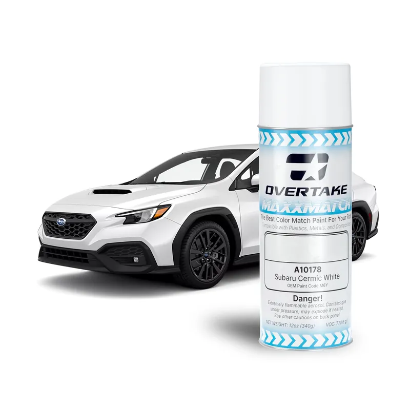 OVERTAKE MaxxMatch Paint - Subaru Ceramic White M6Y 12oz. Can - Universal