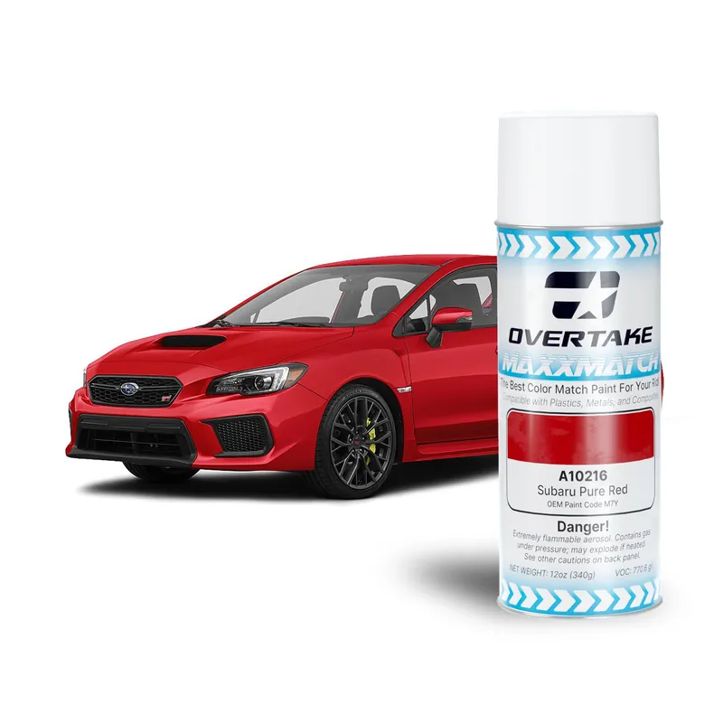 OVERTAKE MaxxMatch Paint - Subaru Pure Red M7Y 12oz. Can - Universal