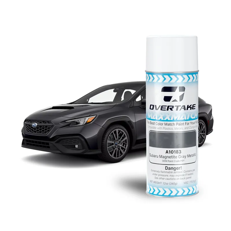 OVERTAKE MaxxMatch Paint - Subaru Magnetite Grey Metallic P8Y 12oz. Can - Universal