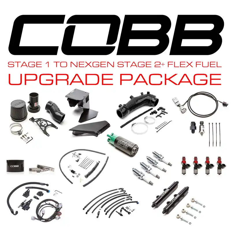 Cobb Stage 2+ NexGen Flex Fuel Power Package - Black - 2011-2014 Subaru WRX