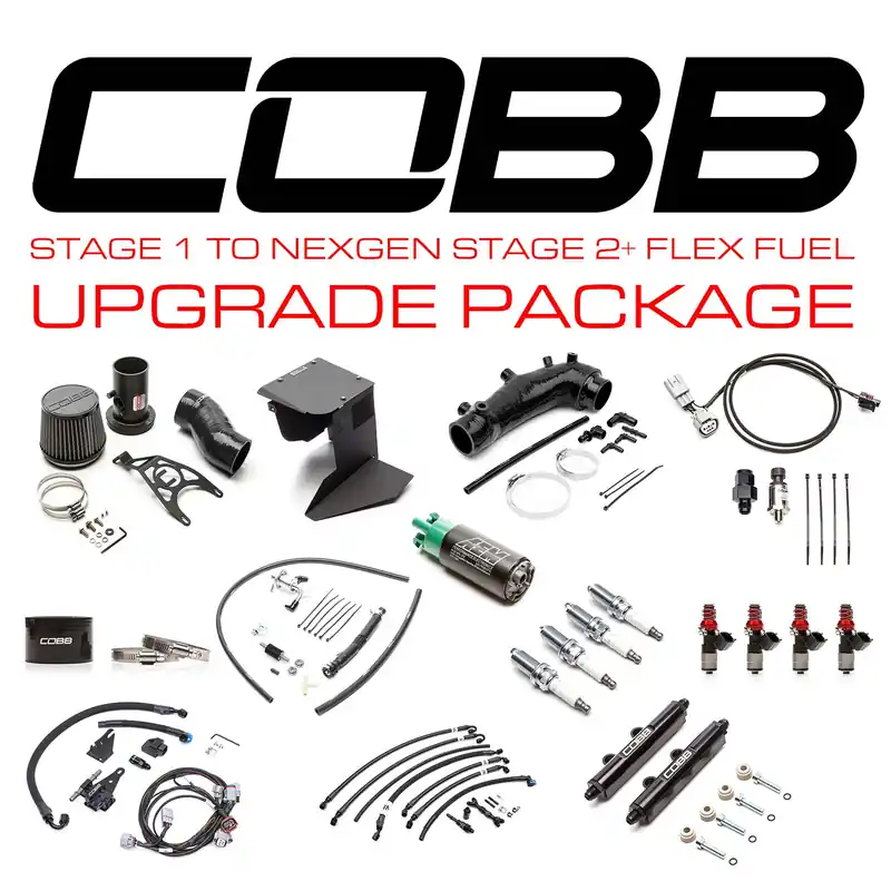 Cobb Stage 1 to NexGen Stage 2 + Flex Fuel Power Package Upgrade - Blue - 2015-2018 Subaru STI