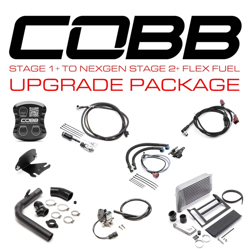 Cobb Stage 1+ to NexGen Stage 2 + CAN Flex Fuel Power Package - Silver - 2018-2021 Subaru WRX