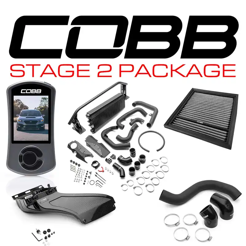 Cobb Stage 2 Power Package w/ Black FMIC - 2022-2026 Subaru WRX