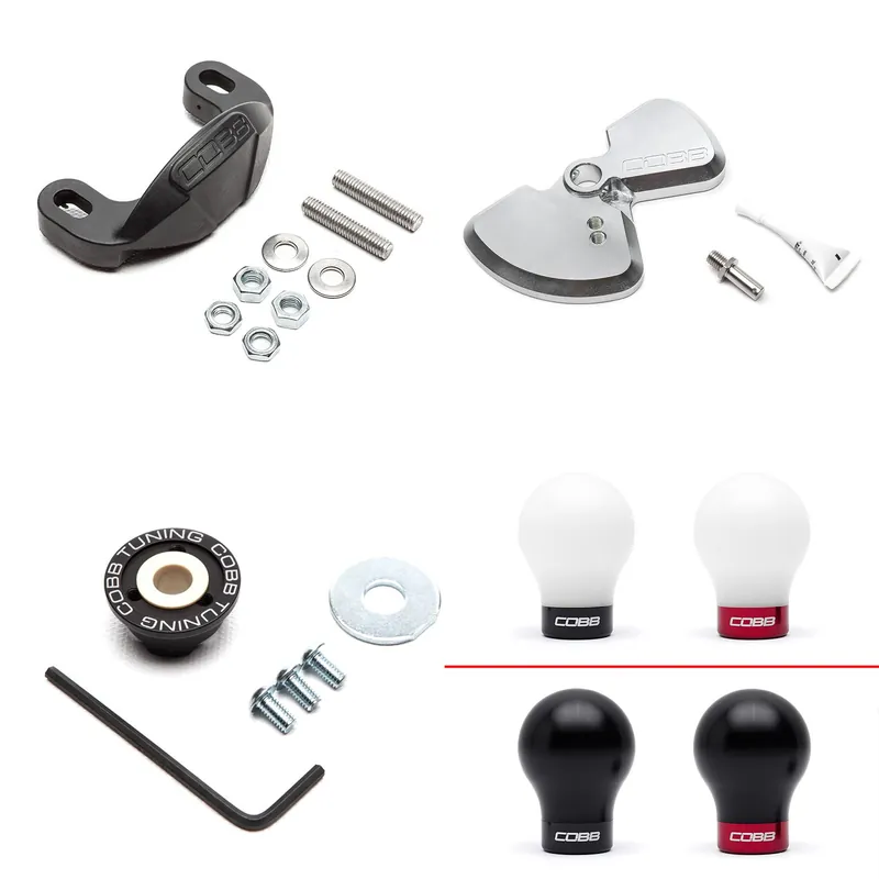 Cobb Stage 1+ Drivetrain Package w/ WEIGHTED COBB KNOB - Black - 2015-2026 Subaru WRX