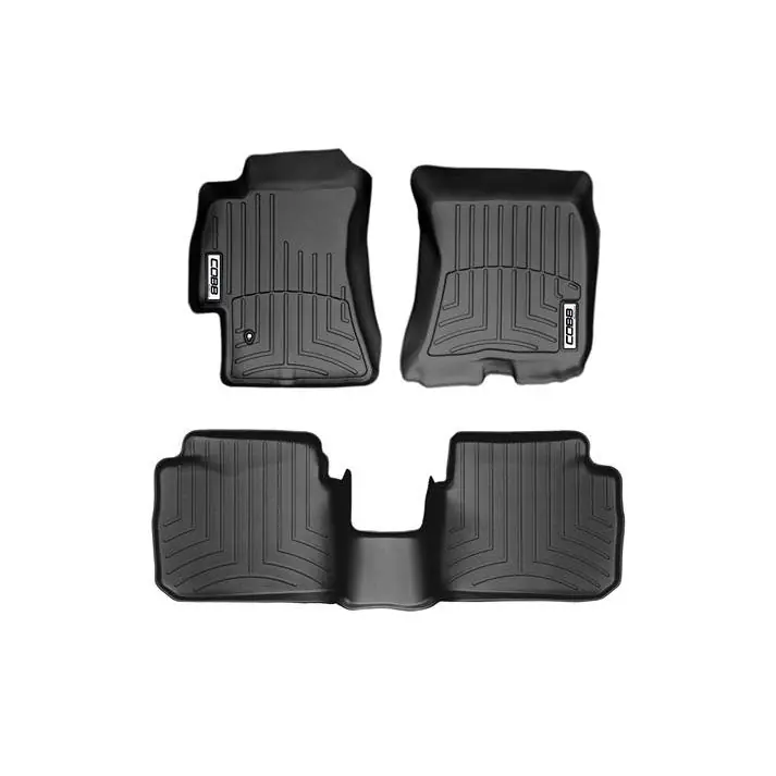 COBB Front and Rear FloorLiner by WeatherTech - Black - 2005-2009 Subaru Legacy GT / Outback XT