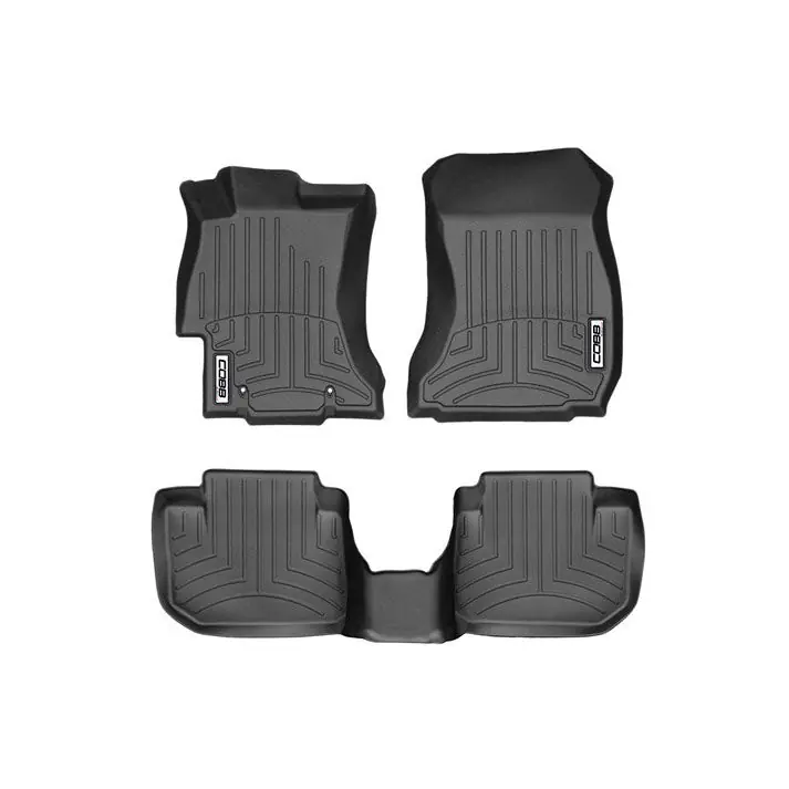 COBB Front and Rear FloorLiner by WeatherTech - Black - 2022-2026 Subaru WRX