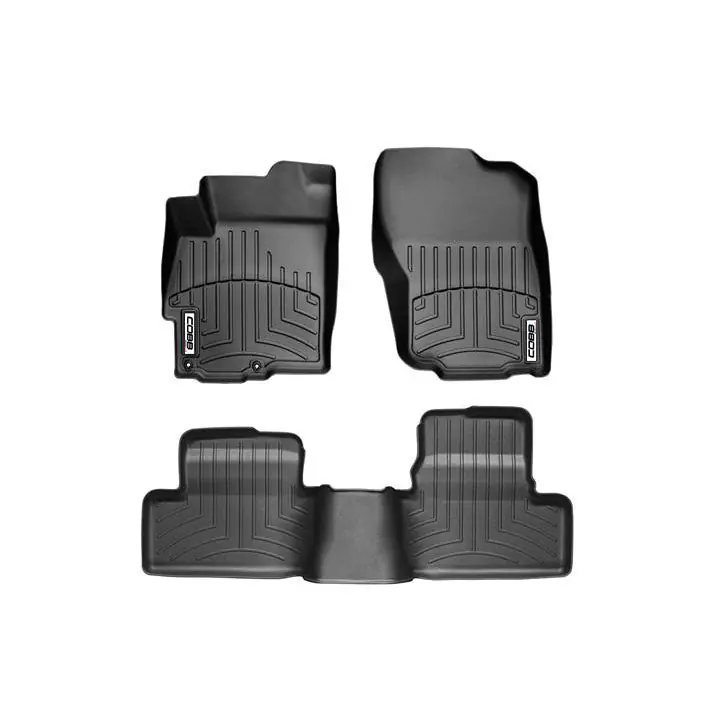 COBB Front and Rear FloorLiner by WeatherTech - Black - 2009-2015 Mitsubishi Ralliart / 2008-2015 EVO X