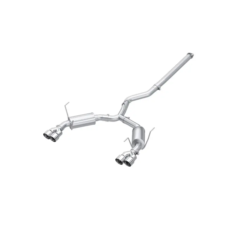 MBRP 3in Street Profile Cat-Back - Dual Split Rear Quad Tips - 2022-2026 Subaru WRX