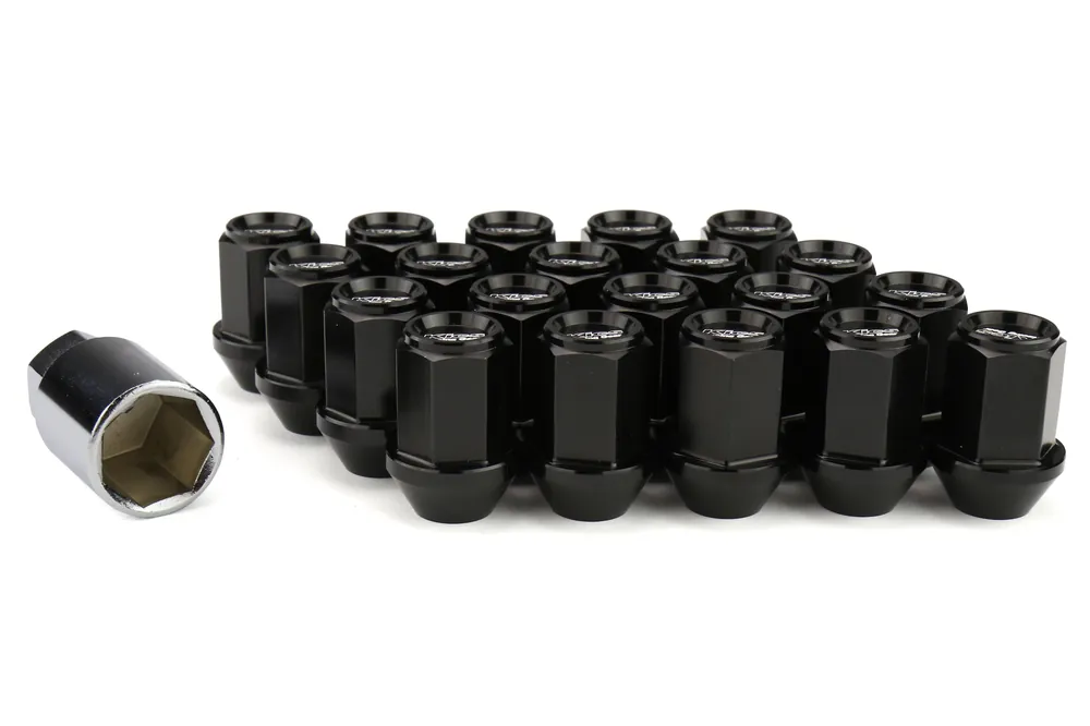 Project Kics Leggdura Racing Lug Nuts Black M12X1.50