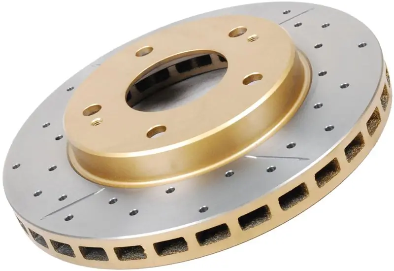 DBA 10 Hole Front Drilled & Slotted Street Series Rotor, 2004-2017 Subaru WRX STi/ 2017-2020 BRZ w/Perf Pkg.