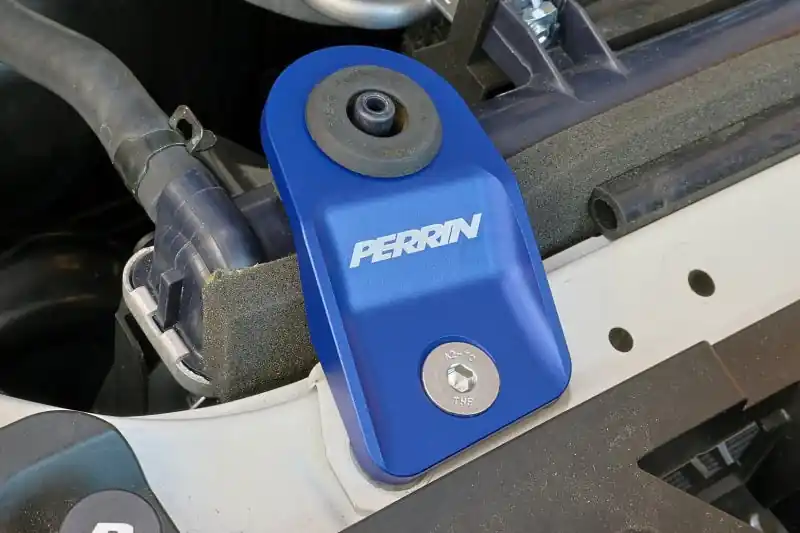 PERRIN Upper Radiator Bracket Set - Blue 2015-2021 Subaru WRX/STI / 2013-2017 Crosstrek / 2012-2016 Impreza