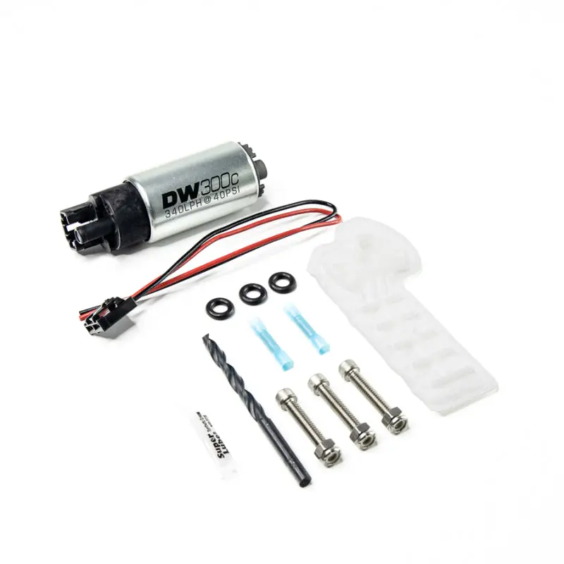 DeatschWerks 340lph Compact Fuel Pump w/o clips w/9-1060 Instal kit - 2015-2019 Volkswagen Golf R / 2015-2018 1.8 / 2015-2018 GTI