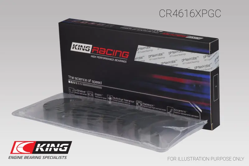 King Engine Bearings Connecting Rod Bearing Set - Size +0.05mm - 2013-2021 Scion FR-S / Subaru BRZ / Toyota 86