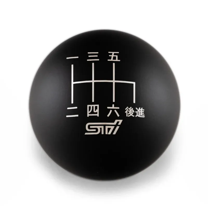 Billetworkz Weighted Shift Knob - 6 Speed STI Japanese Engraving - Subaru STI