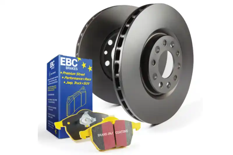 EBC S13K Yellowstuff Pad And Plain Rotor Rear Kit - 2003-2005 Subaru WRX (7mm Pad Tab)