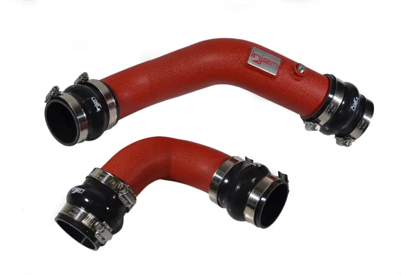 Injen Aluminum Intercooler Piping Kit - Wrinkle Red - 2017-2021 Honda Civic Type R