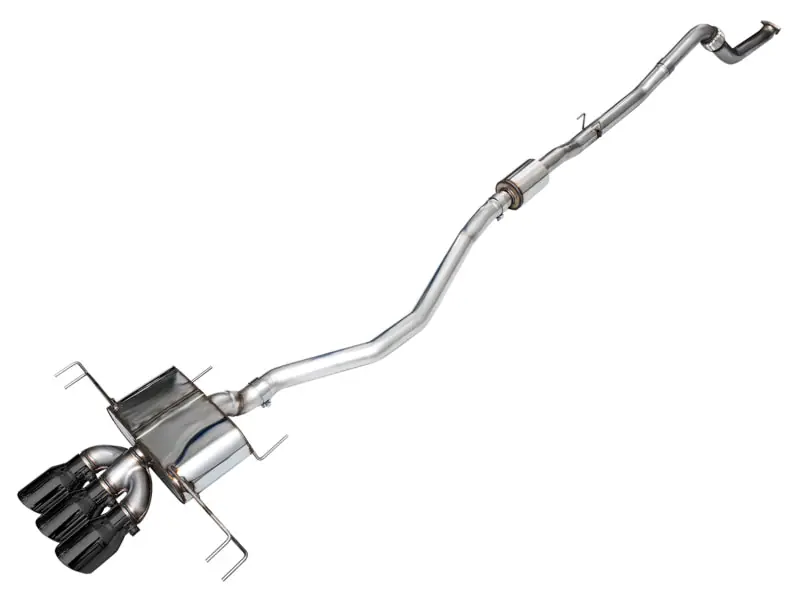 AWE Tuning Touring Edition Exhaust w/ Triple Diamond Black Tips - 2023-2026 Honda Civic Type R