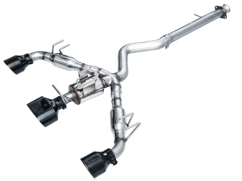 AWE Tuning Track Edition Exhaust - Diamond Black Tips - 2023-2026 Toyota GR Corolla