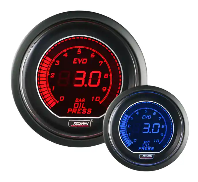 ProSport 52mm Evo Electrical Oil Pressure Gauge - BAR