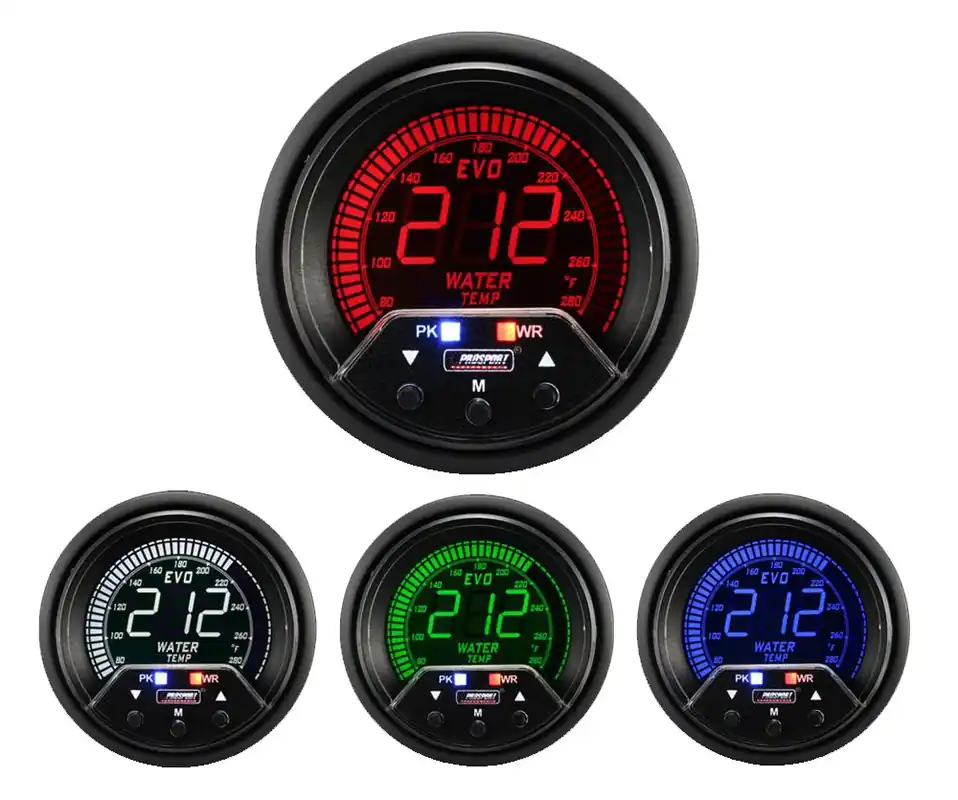 ProSport 2-3/8" Premium Evo Electrical Water Temperature Gauge